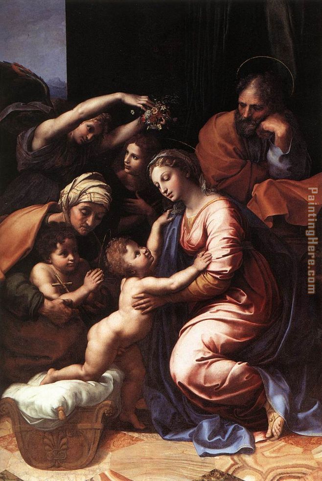The Holy Family painting - Raphael The Holy Family art painting